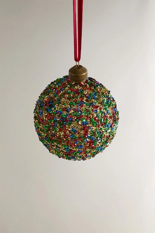 Многоцветное украшение для елочной ёлки в виде шара- Заказать в России