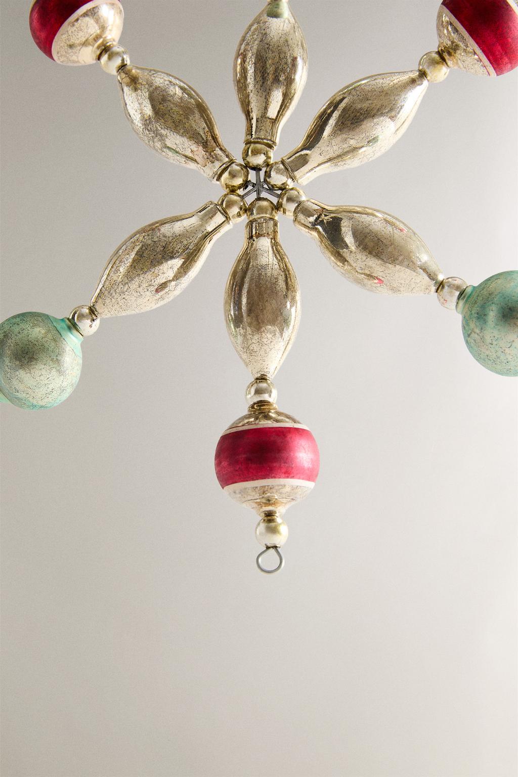 Ретро звезда рождественская ёлочная игрушка