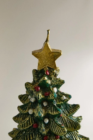 Декоративная свеча в форме рождественской елки- Заказать в России