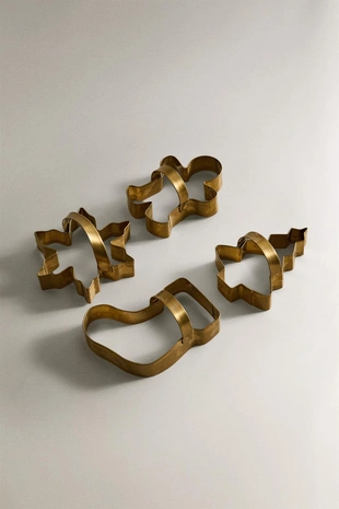 Набор стальных форм для выпечки рождественских украшений (набор из 4 штук)- Заказать в России