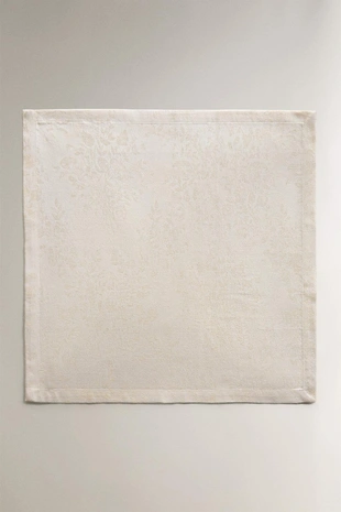 Набор из рамочных хлопковых рождественских салфеток с цветочным узором (набор из 2)- Заказать в России