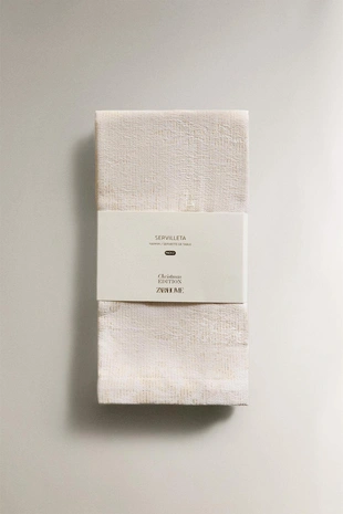 Набор из рамочных хлопковых рождественских салфеток с цветочным узором (набор из 2)- Заказать в России