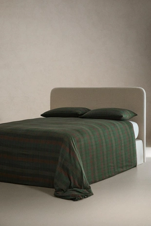 Рождественское хлопковое одеяло с клетчатым узором- Заказать в России