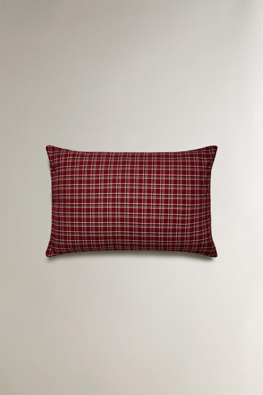 Пододеяльник из рождественской фланели в красную клетку