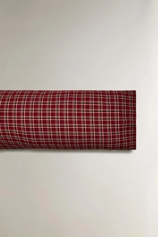 Пододеяльник из рождественской фланели в красную клетку- Заказать в России