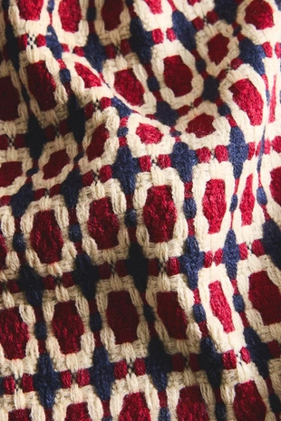 Плед для рождества из вязаного кружева- Заказать в России