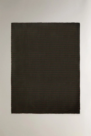 Плед ZARA с рождественским узором крючком