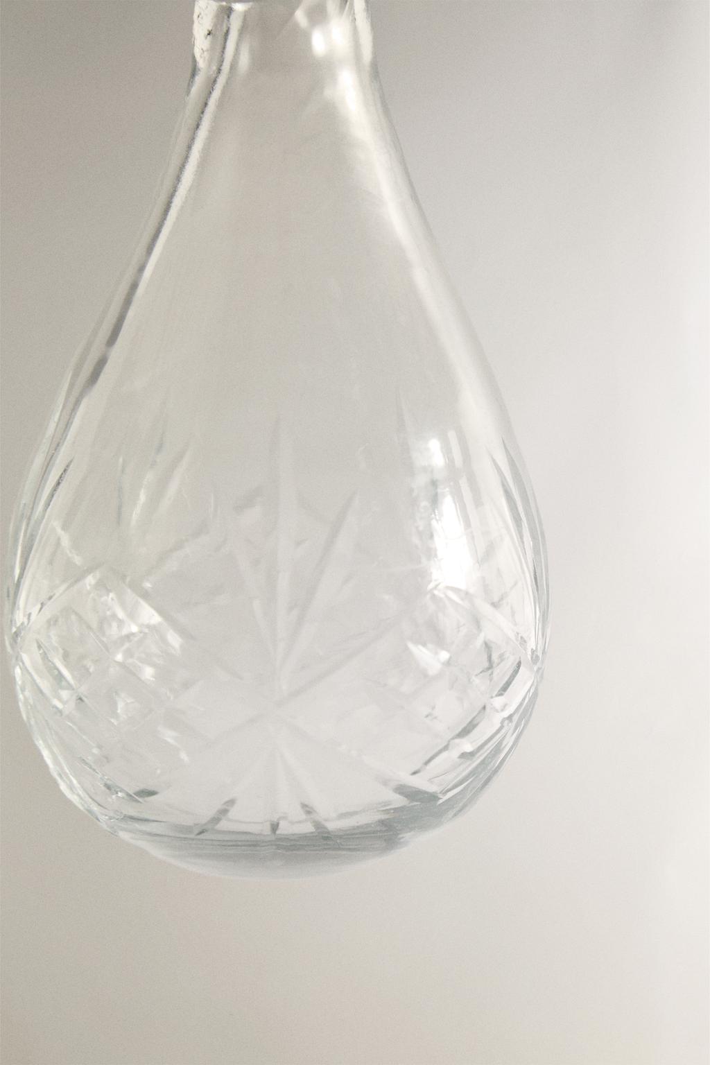 Длинная прозрачная игрушка для елочной гирлянды