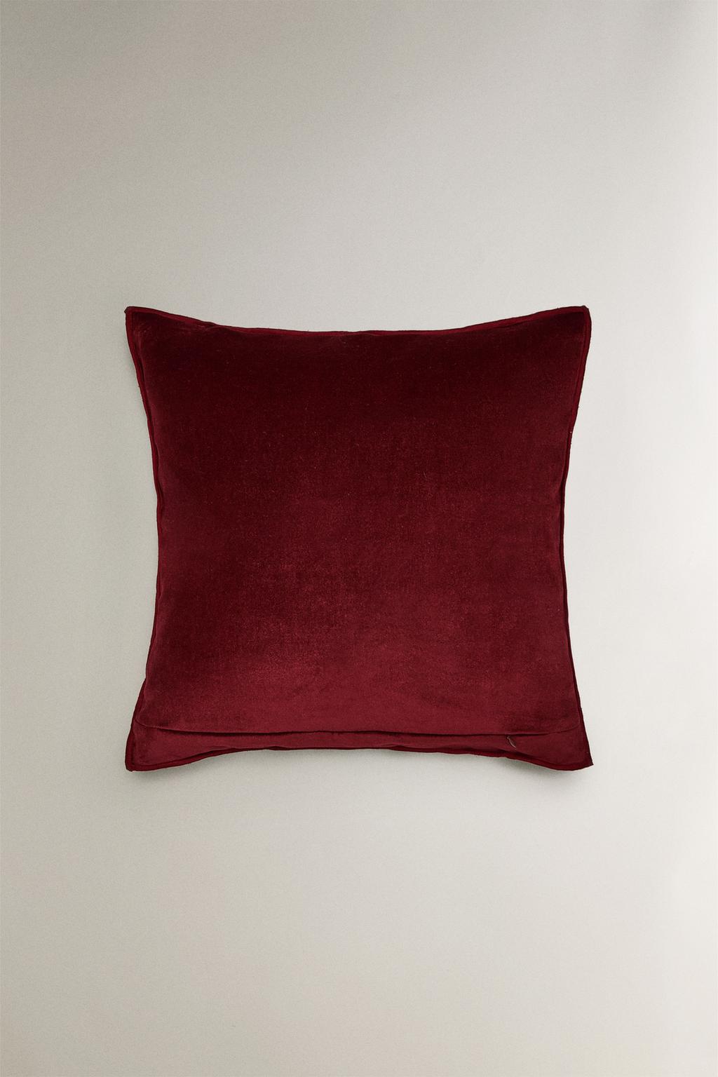 Вельветовая джаккардовая подушка для рождества
