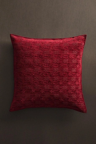 Вельветовая джаккардовая подушка для рождества- Заказать в России