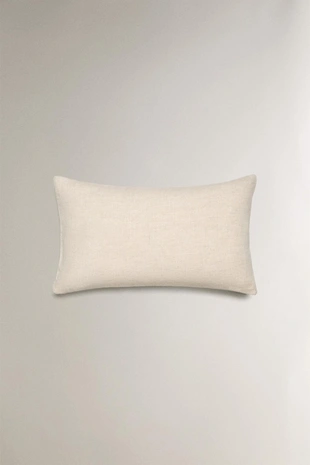 Подушка с вышитыми листьями рождества, цвет красный- Заказать в России