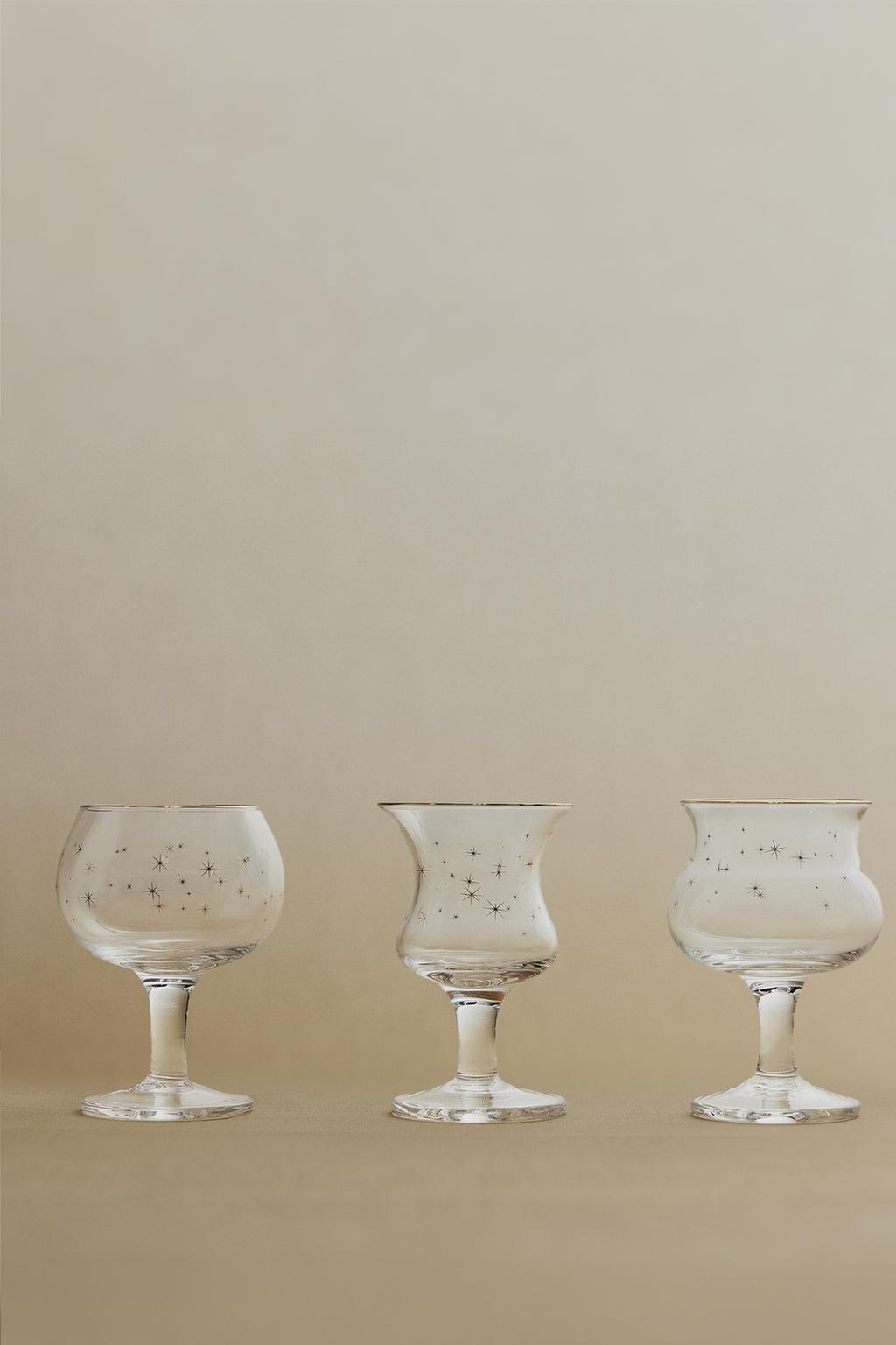 Набор стеклянных рождественских шотов (набор из 3)