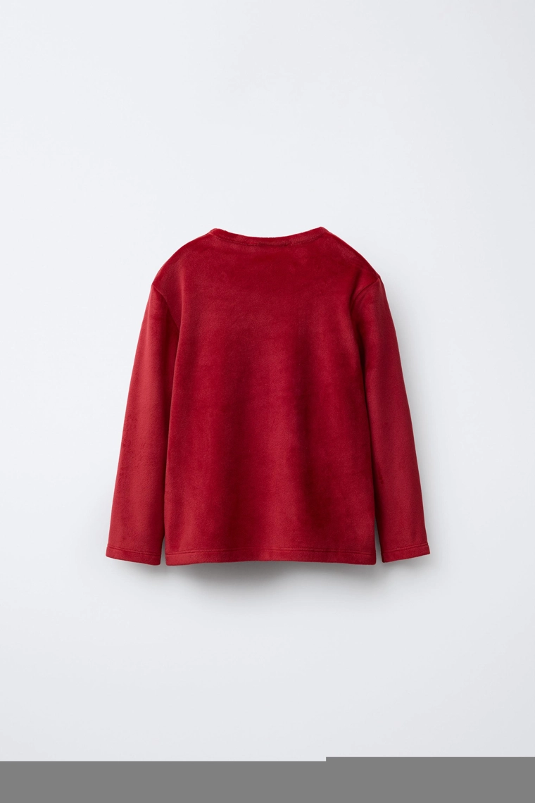 Пижама с ворсовым покрытием и патчем cookie для возраста 2-6 лет zara