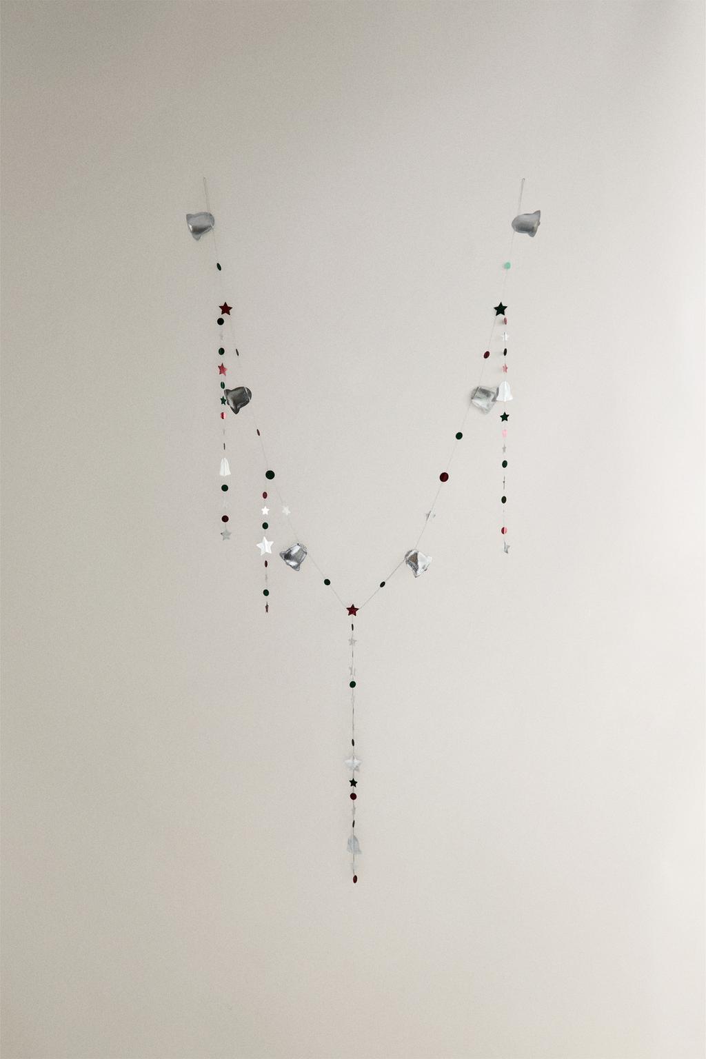 Металлическая бумажная рождественская гирлянда