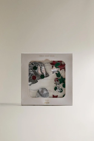 Металлическая бумажная рождественская гирлянда- Заказать в России