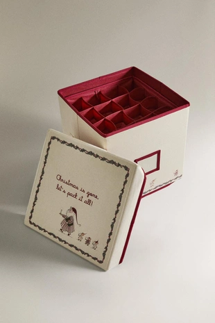 Коробка для хранения новогодних украшений- Заказать в России