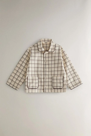 Набор детских рождественских пижам из хлопка в клетку- Заказать в России