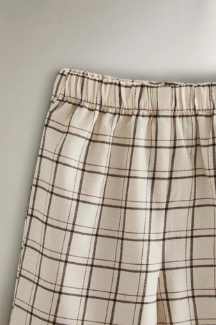 Набор детских рождественских пижам из хлопка в клетку- Заказать в России