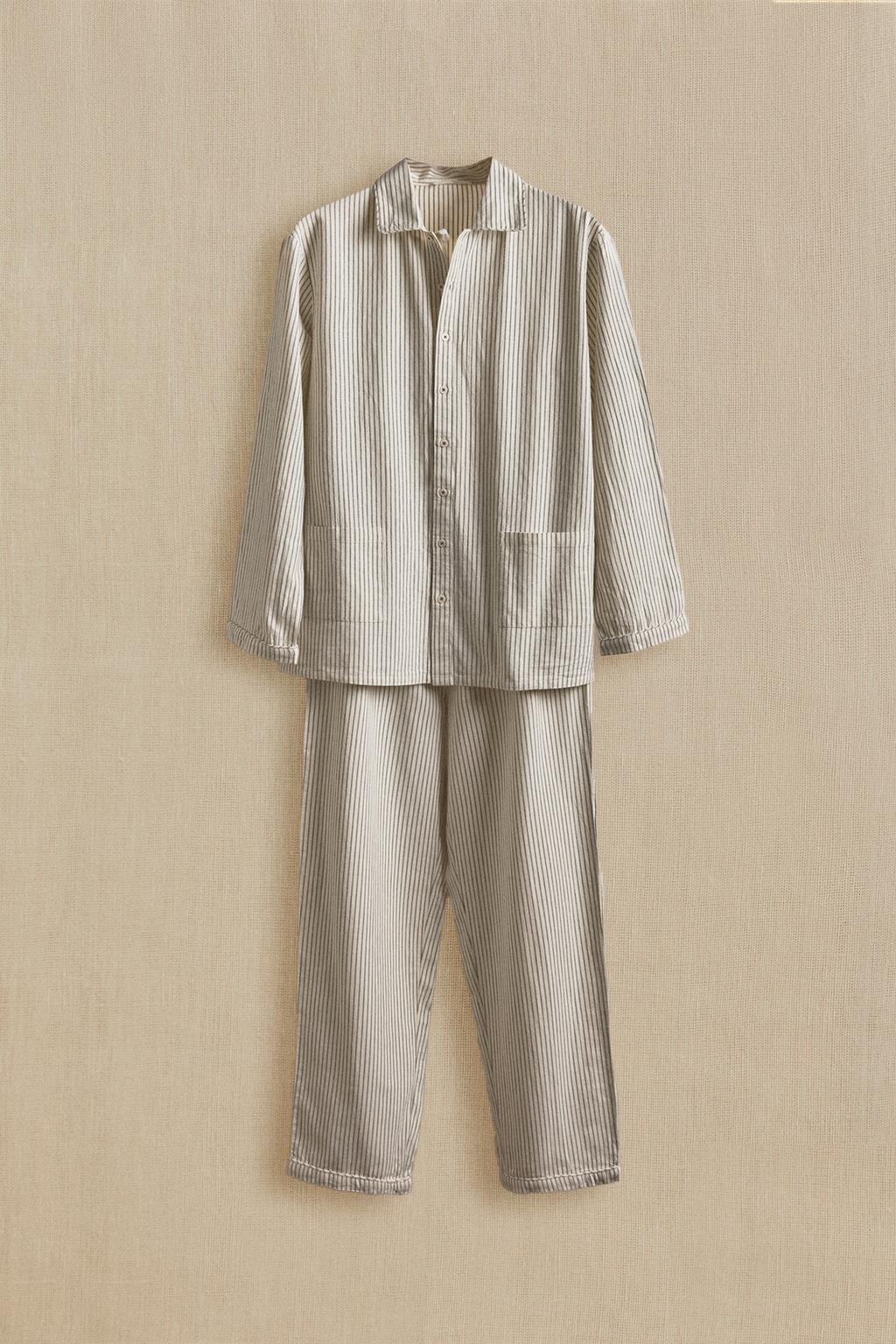 Набор полосатых рождественских пижам (набор из 2)