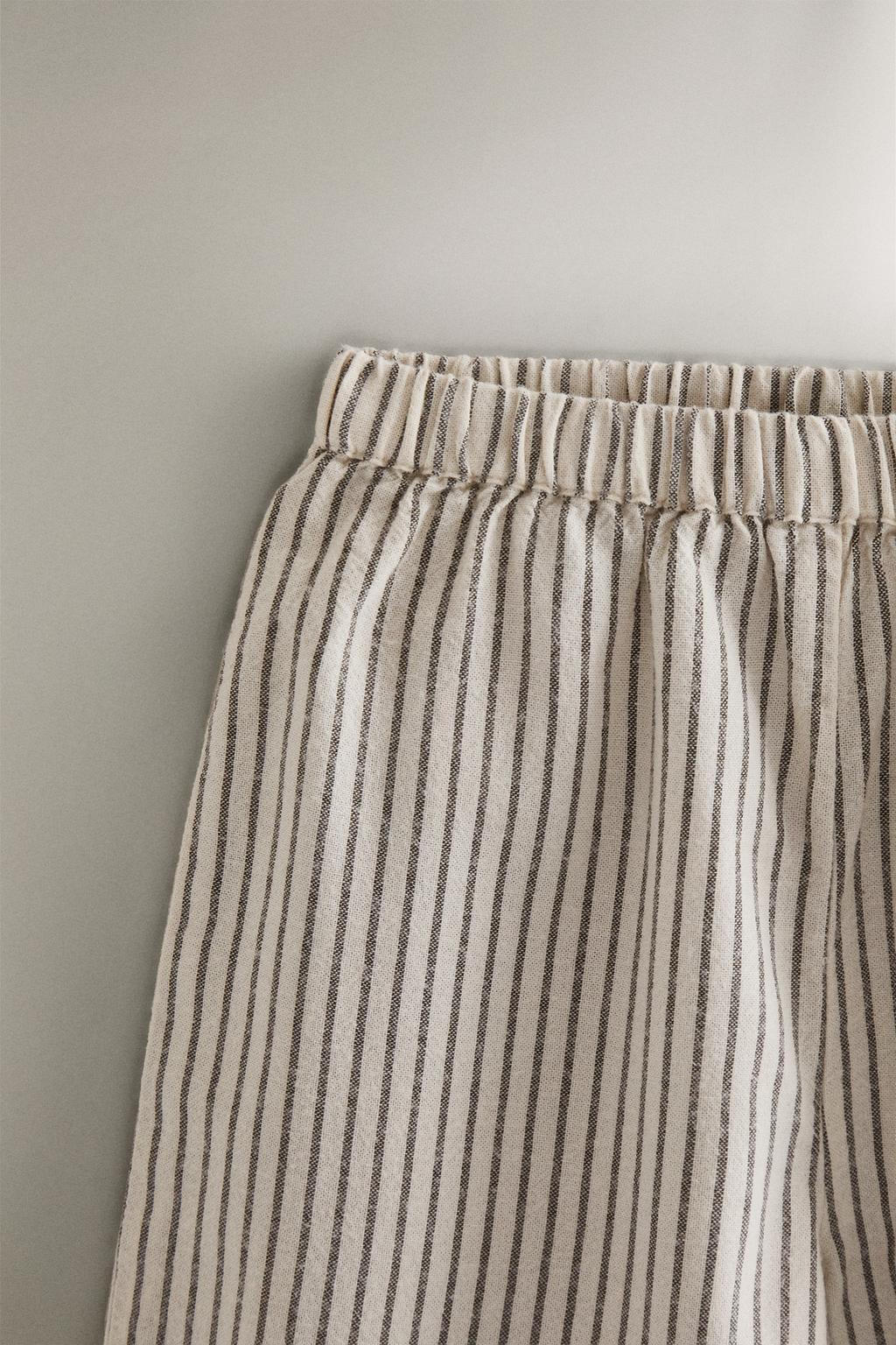 Набор детских пижам в полоску на рождество с украшениями (набор из 2)