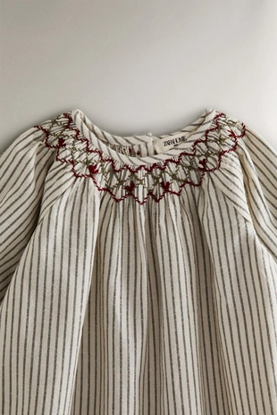 Ползунки для младенцев с рождественскими полосками и складками- Заказать в России