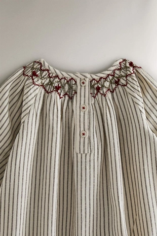 Ползунки для младенцев с рождественскими полосками и складками- Заказать в России