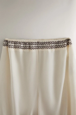 Пижамные брюки сборками на рождество- Заказать в России