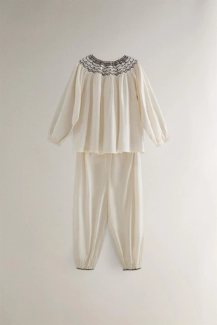 Пижамные брюки сборками на рождество- Заказать в России