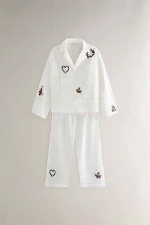 Рубашка с вышивкой рождество- Заказать в России