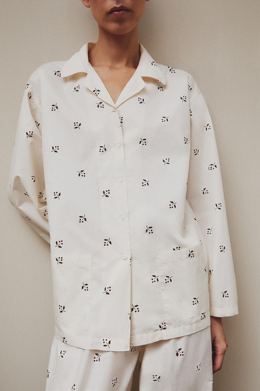 Рубашка с рождественским принтом листа