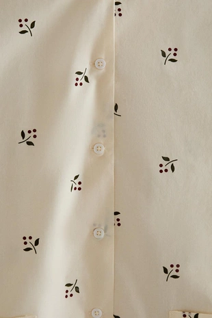 Рубашка с рождественским принтом листа- Заказать в России