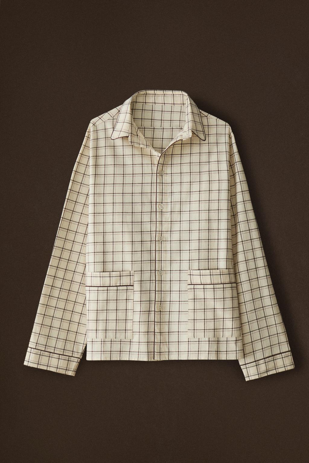 Набор рождественских пижам из хлопка в клетку