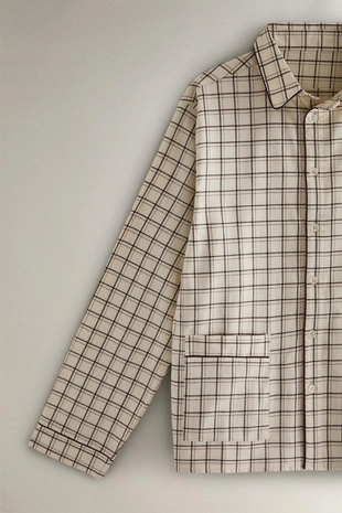 Набор рождественских пижам из хлопка в клетку- Заказать в России