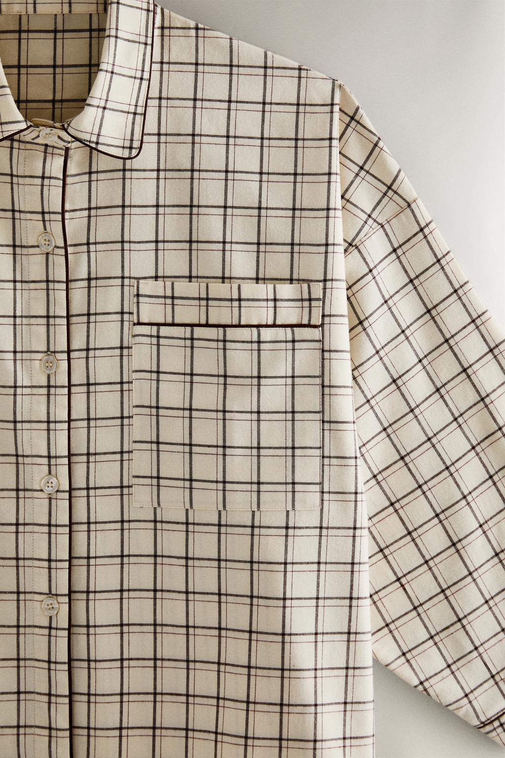 Набор рождественских пижам из хлопка в клетку