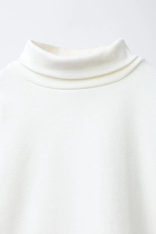 Ecru | 5048/580/712 - Zara Футболка с высоким воротником