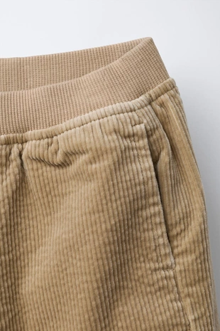 Sand | 5854/568/711 - Zara Вельветовые джоггеры