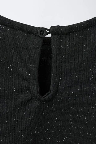 Платье из трикотажа «рома» с блестками и бантами- Заказать в России