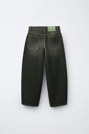 Купить Zara Джинсы BALLOON с эффектом потертости