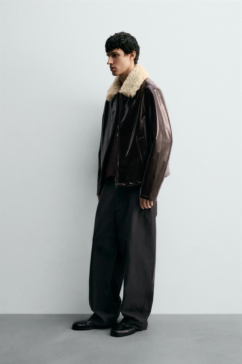 КУРТКА ИЗ ВИНИЛА С КОМБИНИРОВАННОЙ ОТДЕЛКОЙ