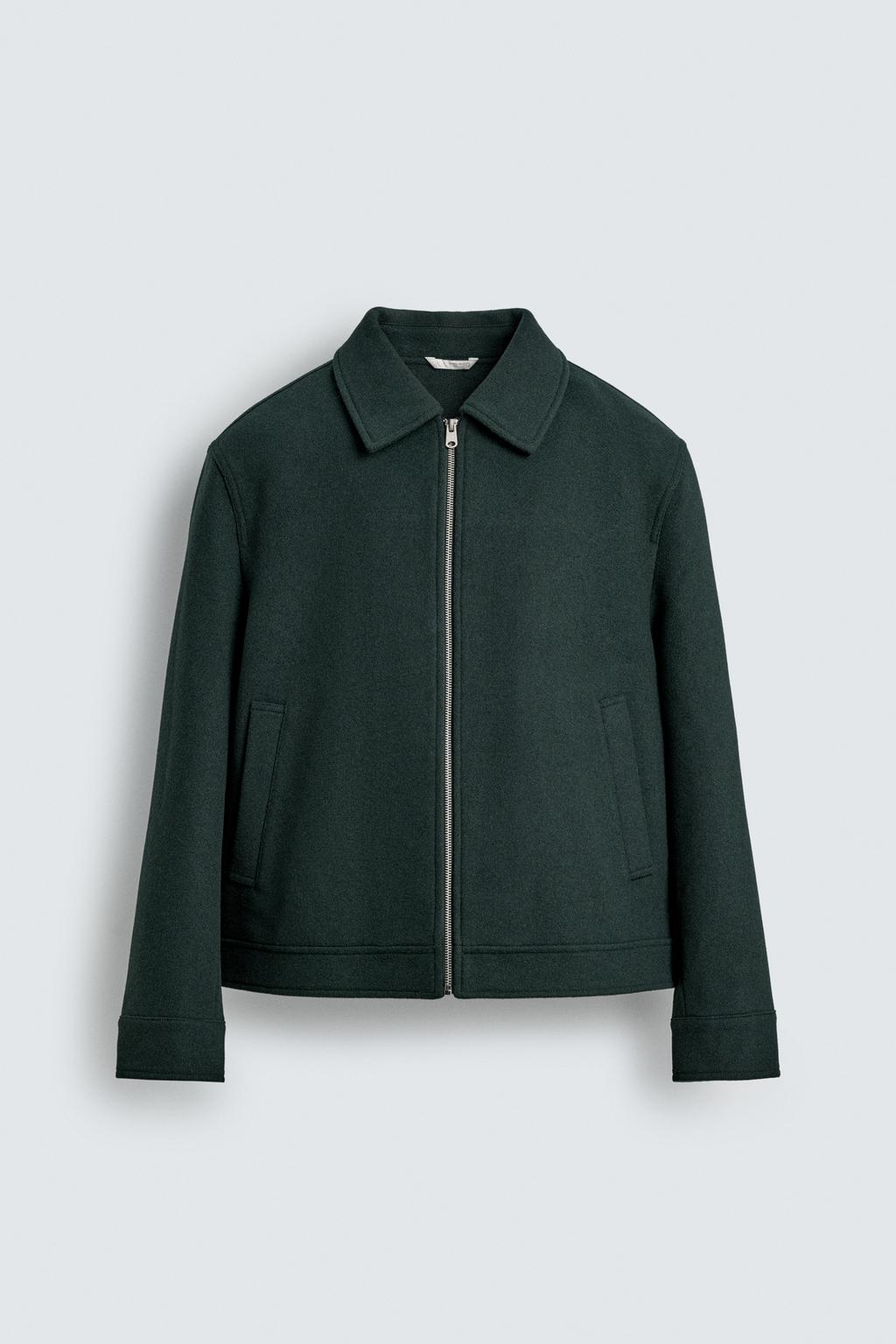 КУРТКА ИЗ СИНТЕТИЧЕСКОЙ ШЕРСТИ С МОЛНИЕЙ