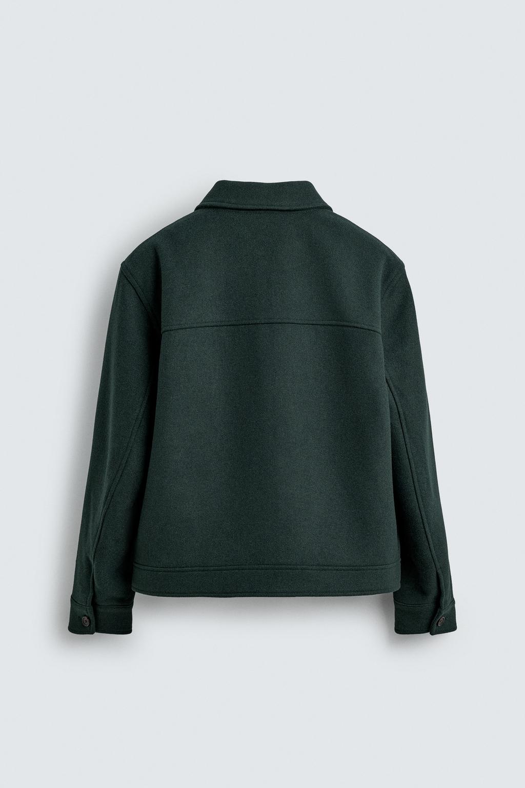 КУРТКА ИЗ СИНТЕТИЧЕСКОЙ ШЕРСТИ С МОЛНИЕЙ