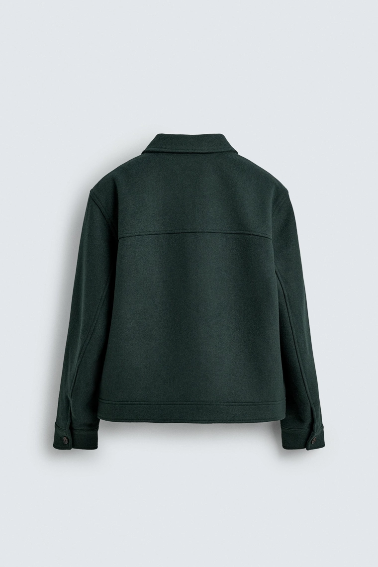 Куртка из шерстяной смеси с молнией