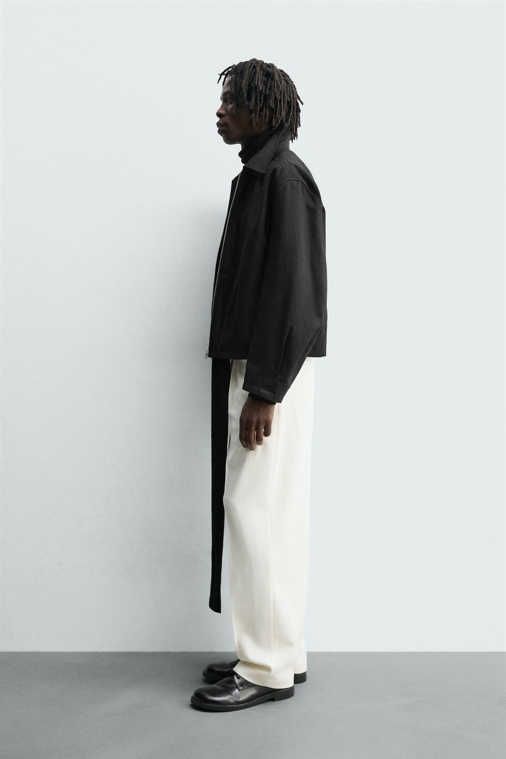 КУРТКА ИЗ РЕЛЬЕФНОЙ ТКАНИ С МОЛНИЕЙ