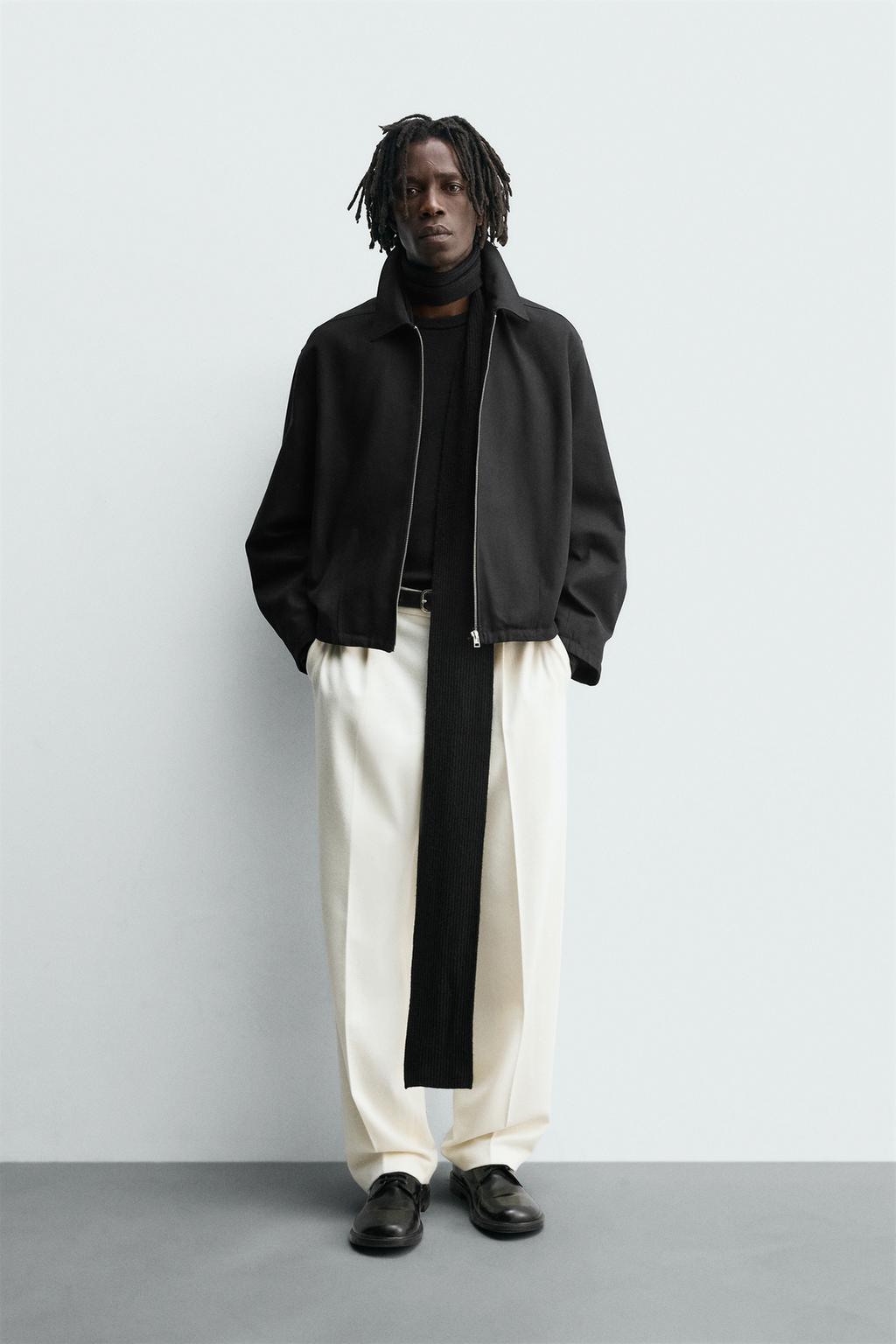 КУРТКА ИЗ РЕЛЬЕФНОЙ ТКАНИ С МОЛНИЕЙ