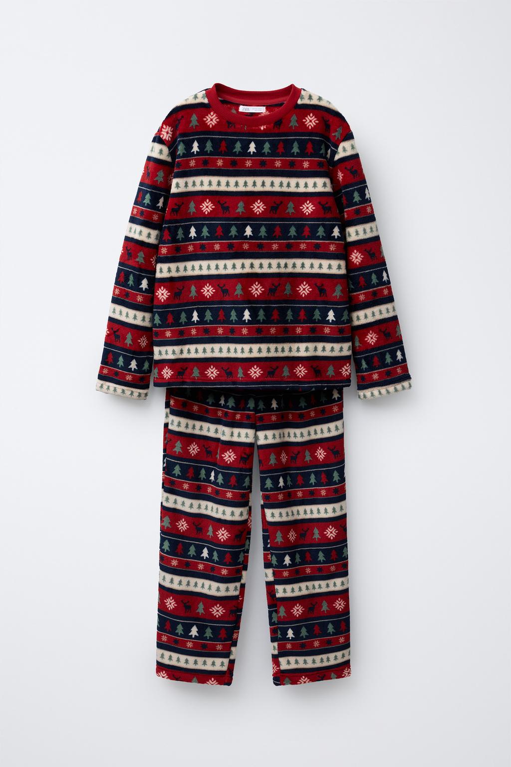 Пижама с деревом на мягкой ткани для возраста 6-14 лет