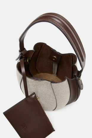 Сумка из ткани с отстрочкой TOPSTITCH- Заказать в России