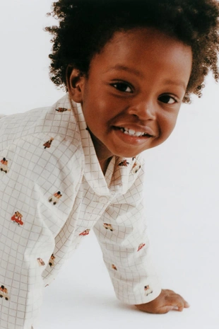 Купить Zara Рубашка в клетку с вышивкой