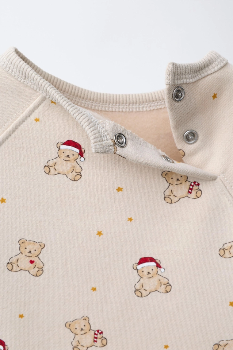 Комплект свитшота и джоггеров с медведями