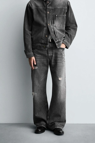 Джинсы WIDE FLARE FIT- Заказать в России