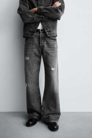 Джинсы WIDE FLARE FIT- Заказать в России